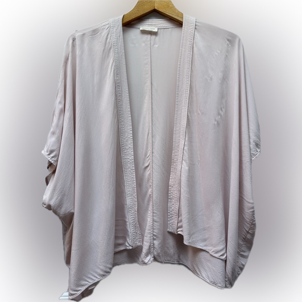 AZURE SKIES short pale pink duster